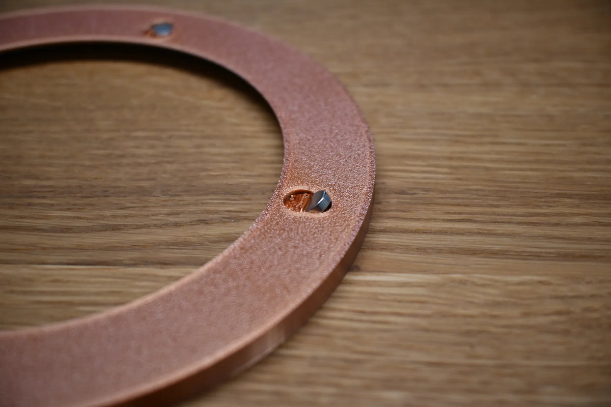 Magnete in den Frontring drücken